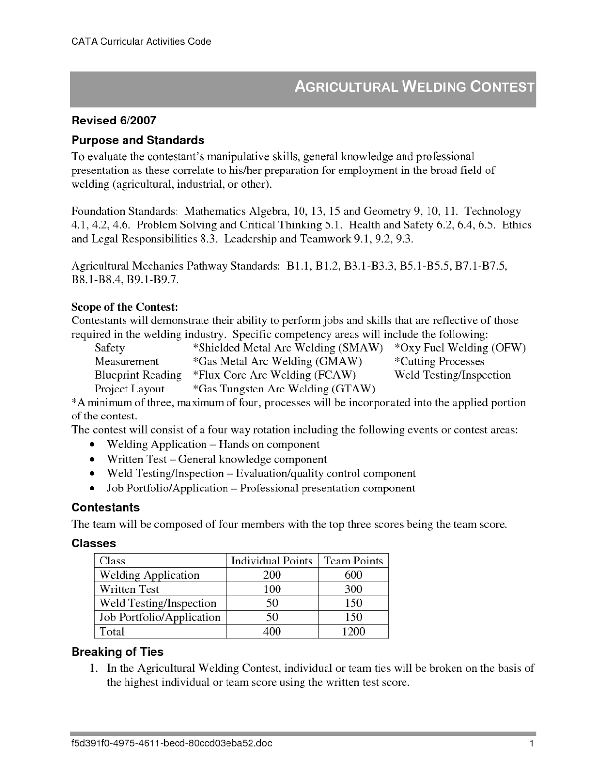 Resume for construction or welding